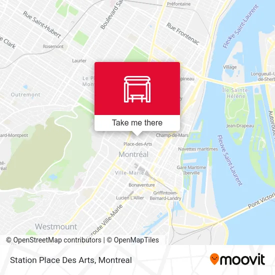 Station Place Des Arts map