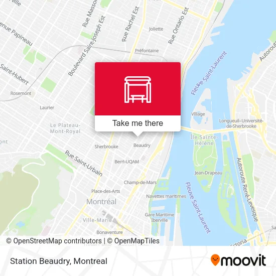 Station Beaudry map