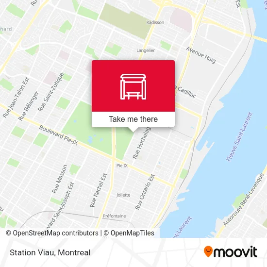 Station Viau map