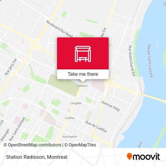 Station Radisson map