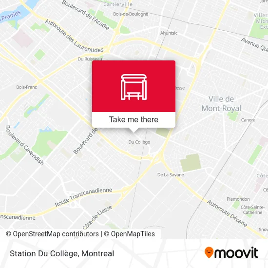 Station Du Collège map