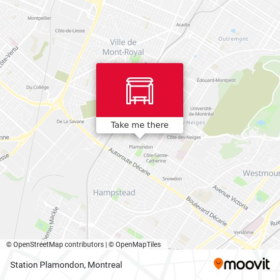 Station Plamondon map