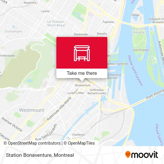 Station Bonaventure map