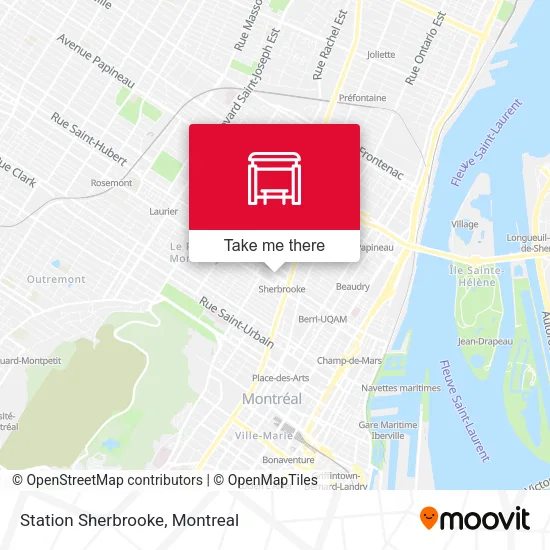 Station Sherbrooke map