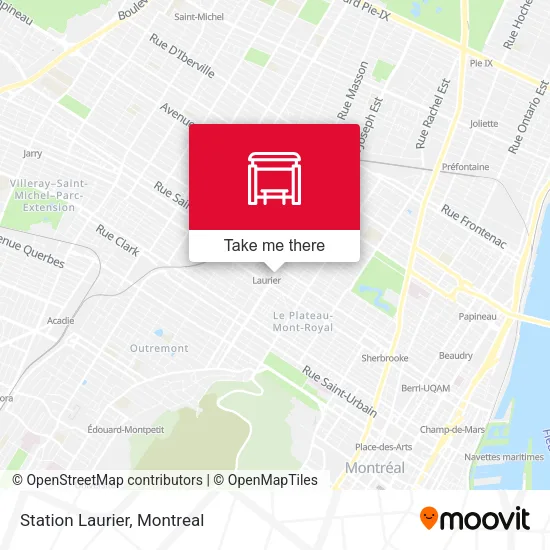 Station Laurier map