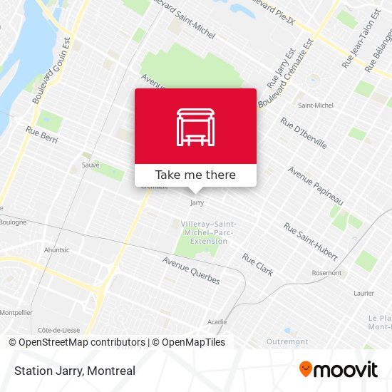 Station Jarry map