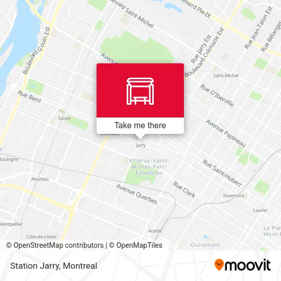 Station Jarry map