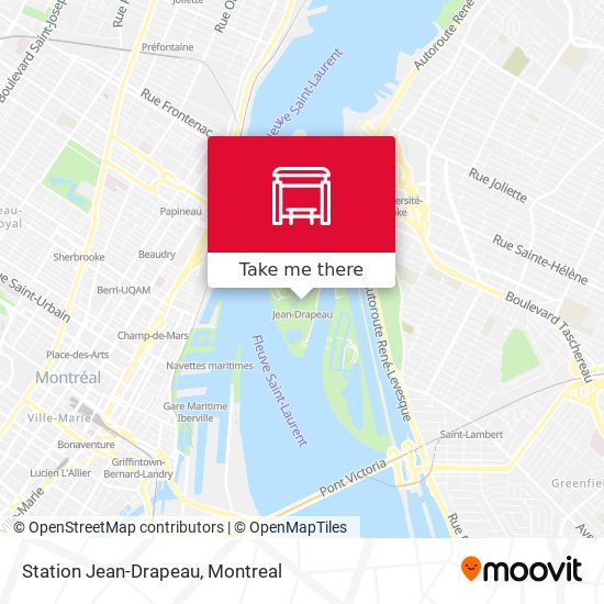 Station Jean-Drapeau map