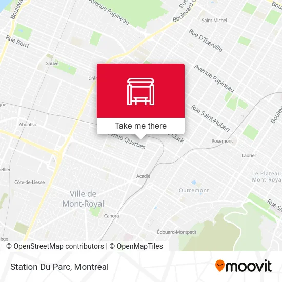 Station  Du Parc map