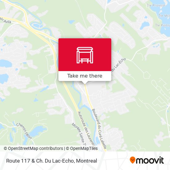 Route 117 & Ch. Du Lac-Echo map