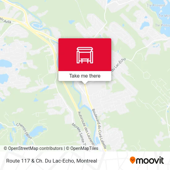 Route 117 & Ch. Du Lac-Echo map