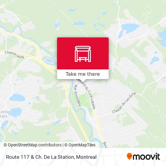 Route 117 & Ch. De La Station map