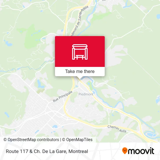 Route 117 & Ch. De La Gare map