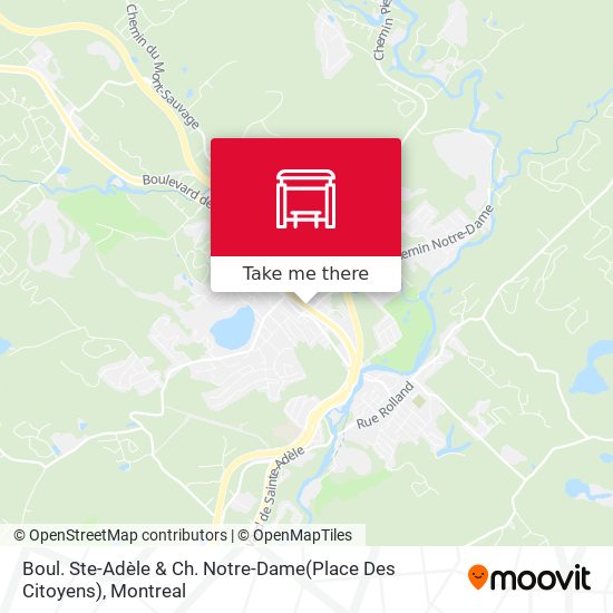 Boul. Ste-Adèle & Ch. Notre-Dame(Place Des Citoyens) map