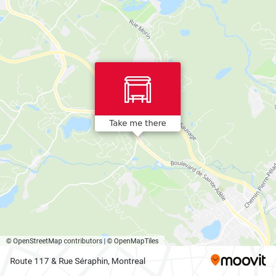 Route 117 & Rue Séraphin map