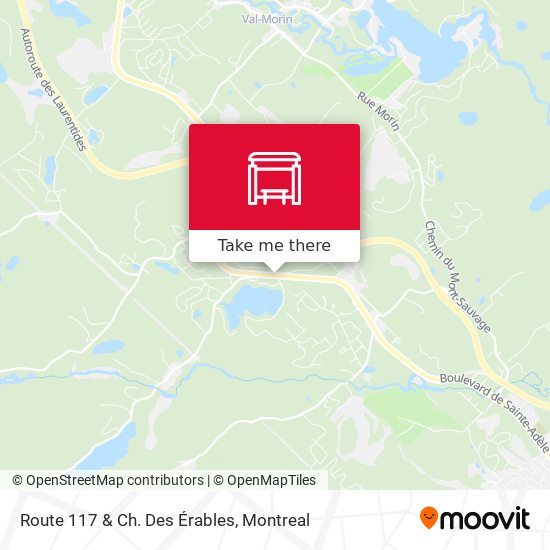 Route 117 & Ch. Des Érables map
