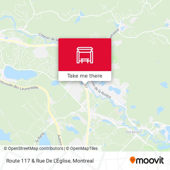 Route 117 & Rue De L’Église map