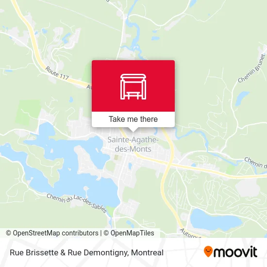 Rue Brissette & Rue Demontigny map