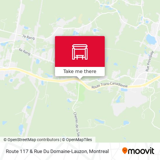 Route 117 & Rue Du Domaine-Lauzon map