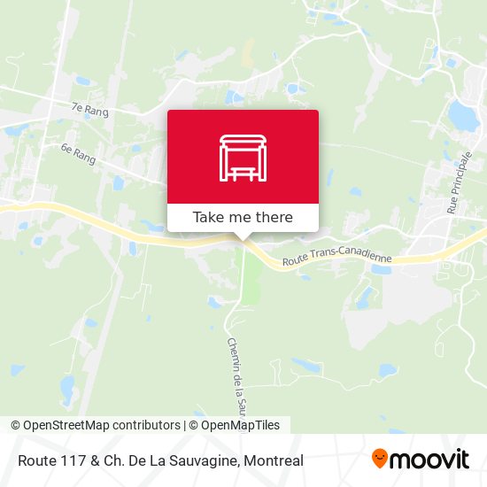 Route 117 & Ch. De La Sauvagine map