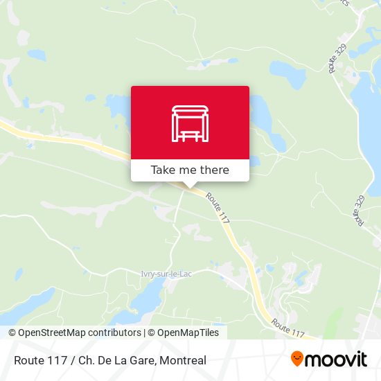 Route 117 / Ch. De La Gare map