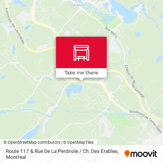 Route 117 & Rue De La Perdriole / Ch. Des Érables map