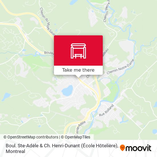 Boul. Ste-Adèle & Ch. Henri-Dunant (École Hôtelière) map
