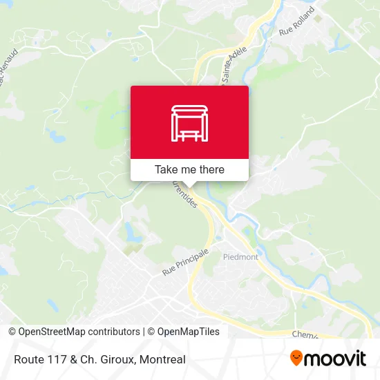 Route 117 & Ch. Giroux map