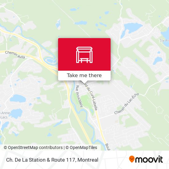 Ch. De La Station & Route 117 map