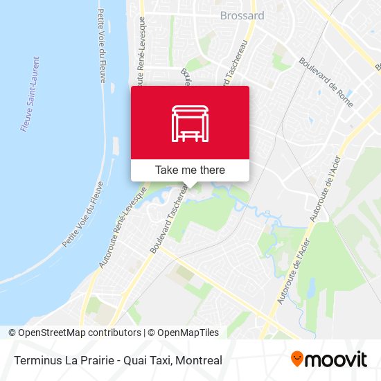 Terminus La Prairie - Quai Taxi map
