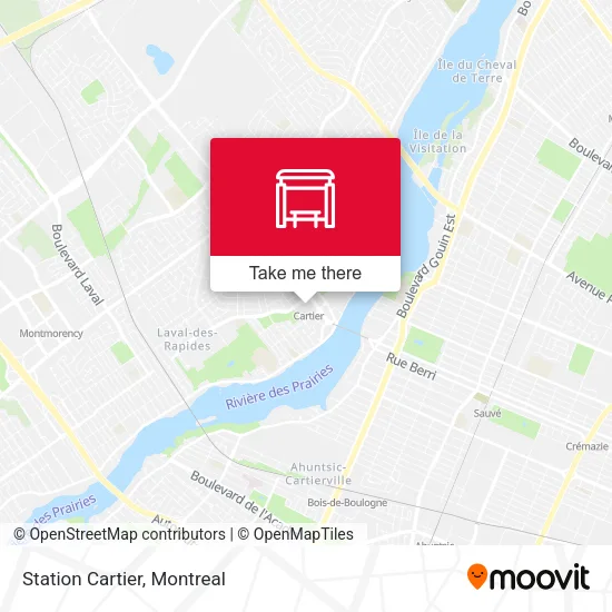 Station Cartier map