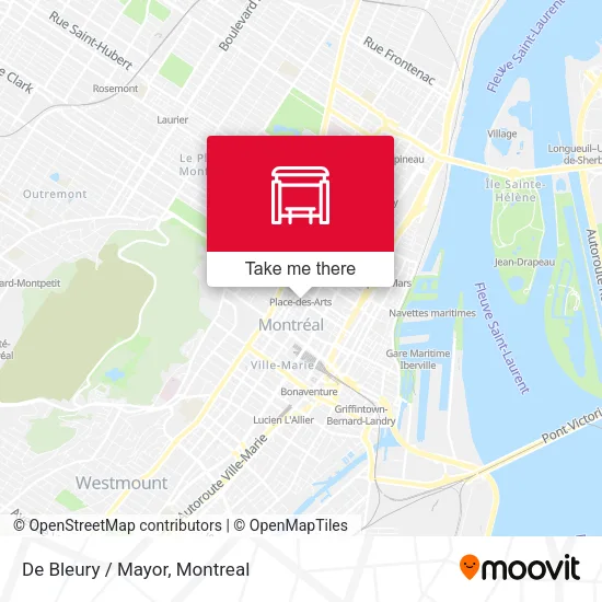 De Bleury / Mayor map