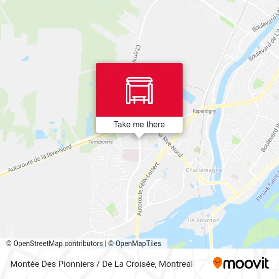 Montée Des Pionniers / De La Croisée map