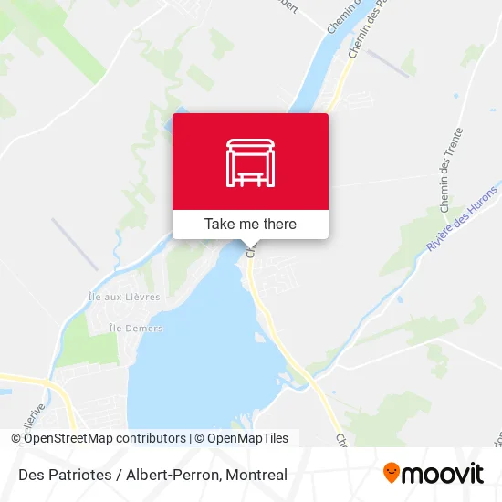 Des Patriotes / Albert-Perron map