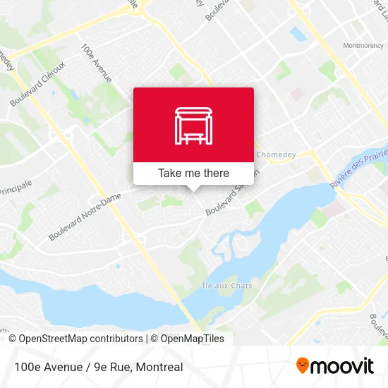 100e Avenue / 9e Rue map
