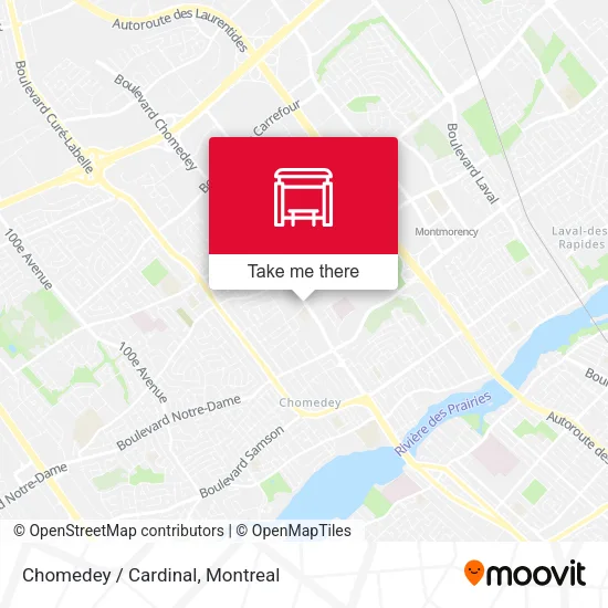 Chomedey / Cardinal map