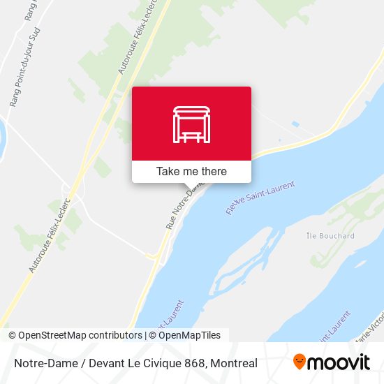 Notre-Dame / Devant Le Civique 868 map