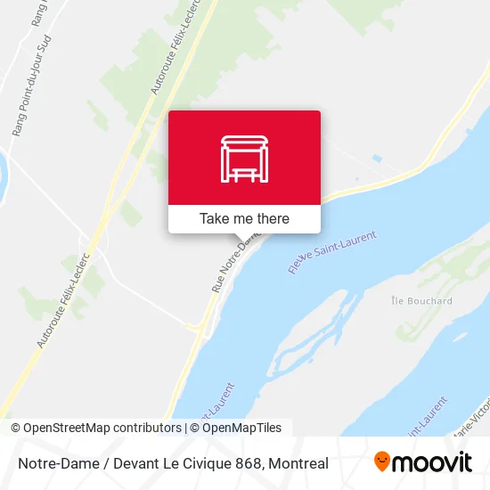 Notre-Dame / Devant Le Civique 868 map