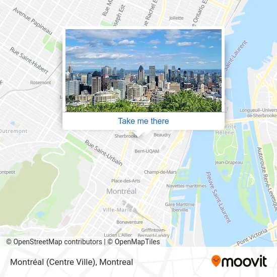 Montréal (Centre Ville) map