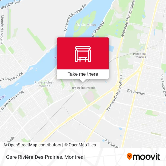 Gare Rivière-Des-Prairies map