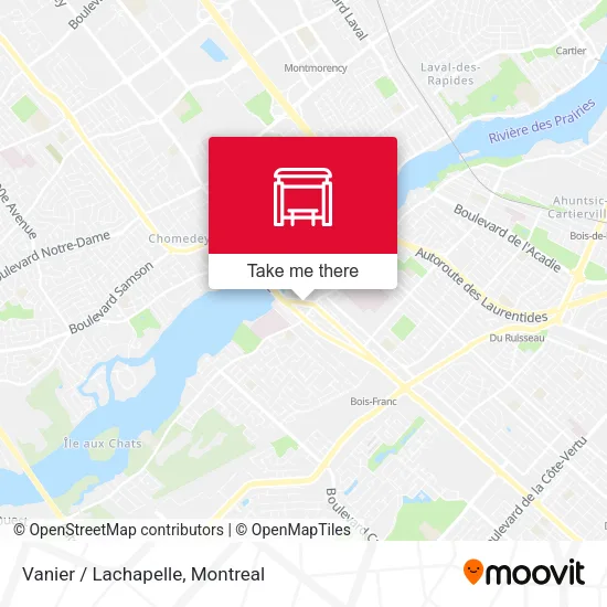Vanier / Lachapelle map