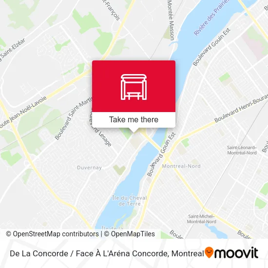 De La Concorde / Face À L'Aréna Concorde map