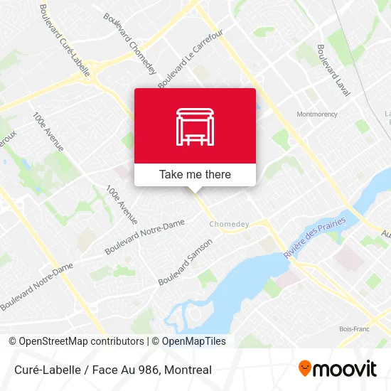 Curé-Labelle / Face Au 986 map