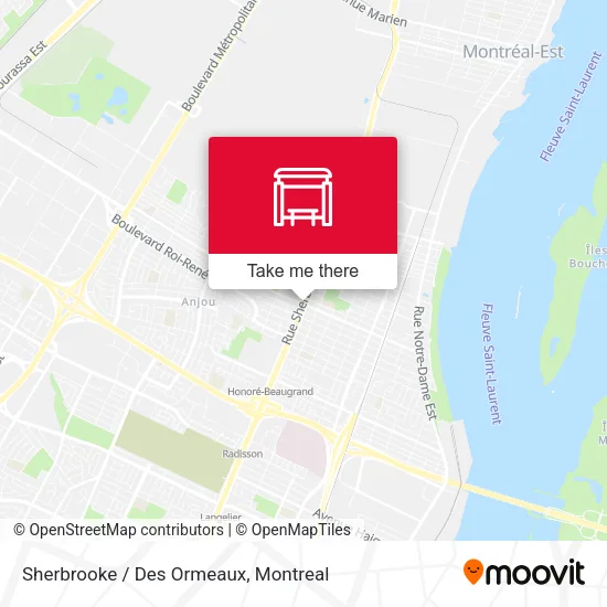 Sherbrooke / Des Ormeaux map