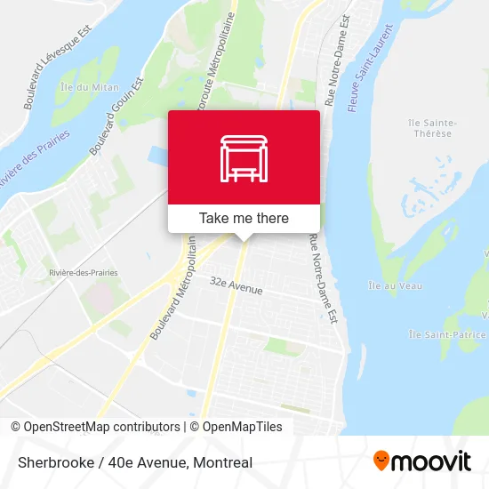 Sherbrooke / 40e Avenue map