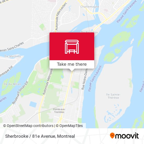 Sherbrooke / 81e Avenue map