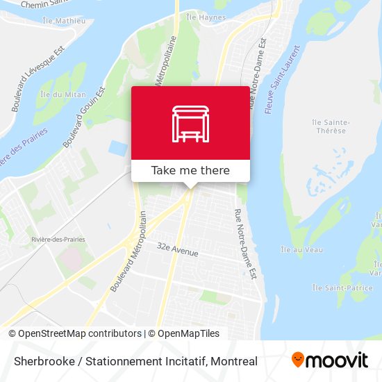 Sherbrooke / Stationnement Incitatif map