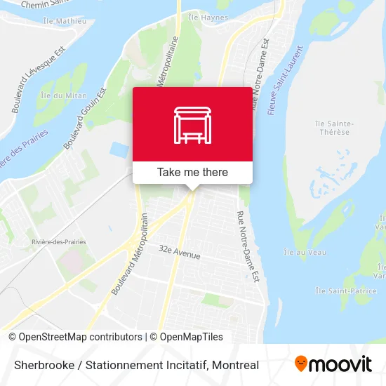 Sherbrooke / Stationnement Incitatif map