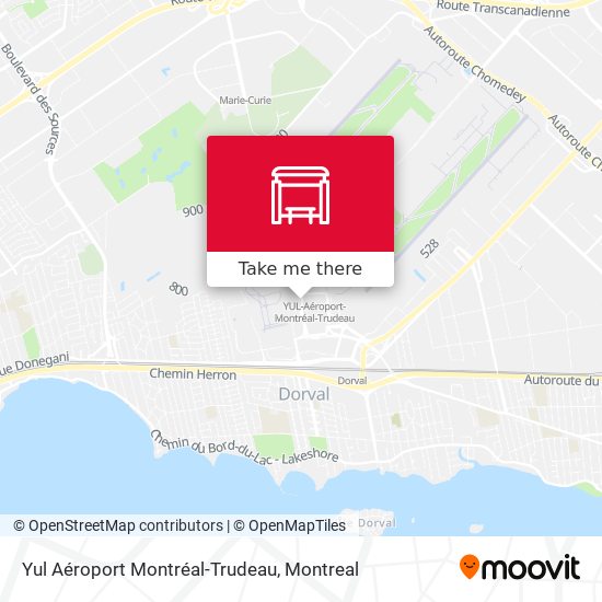 Yul Aéroport Montréal-Trudeau map