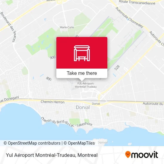 Yul Aéroport Montréal-Trudeau map